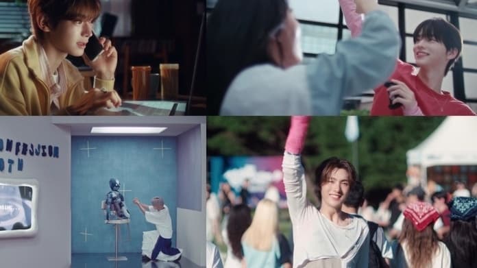 TWS performing in the 'Overdrive' music video from their fourth mini album Play Hard — YouTube: PLEDIS Entertainment