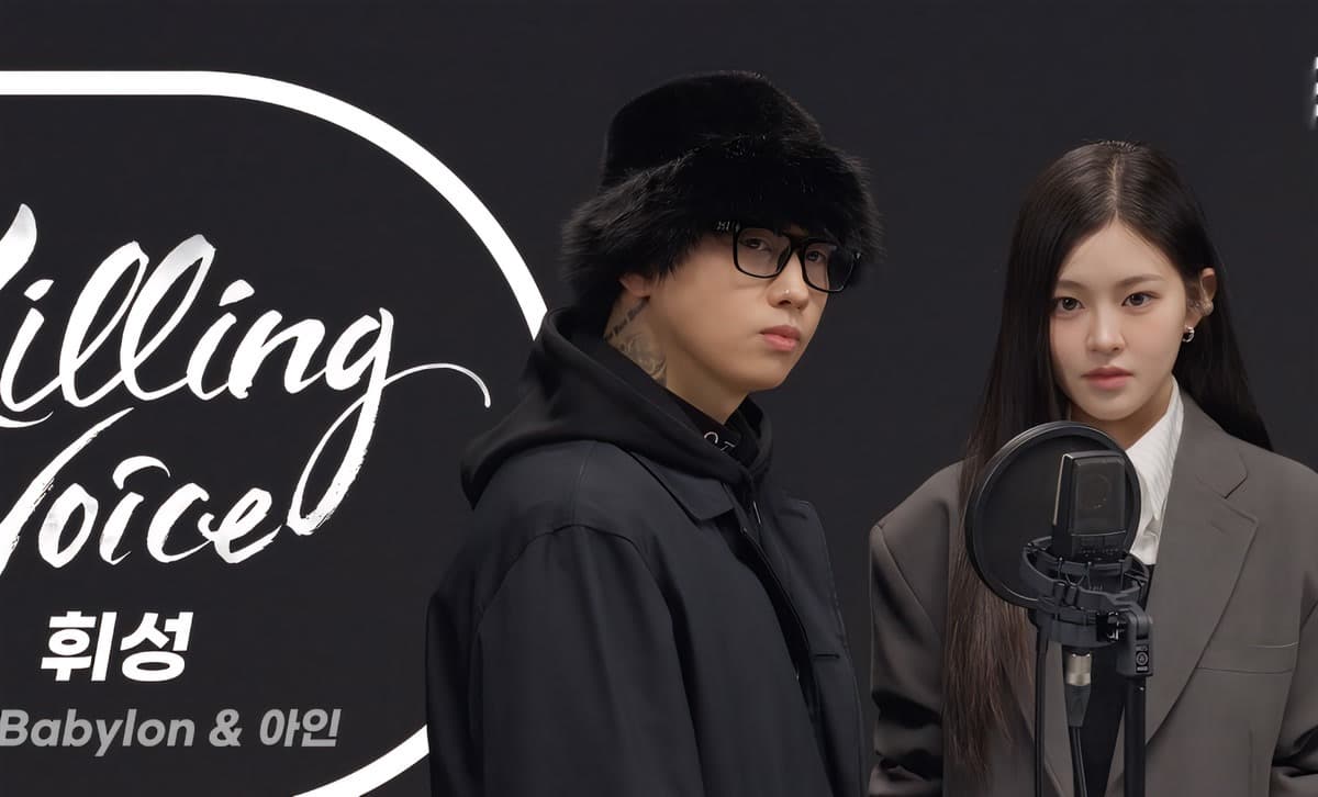 Babylon and Ain recording the Wheesung tribute Killing Voice via YouTube Dingo Music