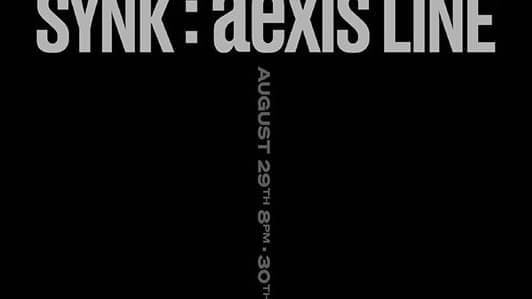 Official poster for aespa's SYNK: aeXIS Line tour, August 29-31 at KSPO Dome, Seoul
