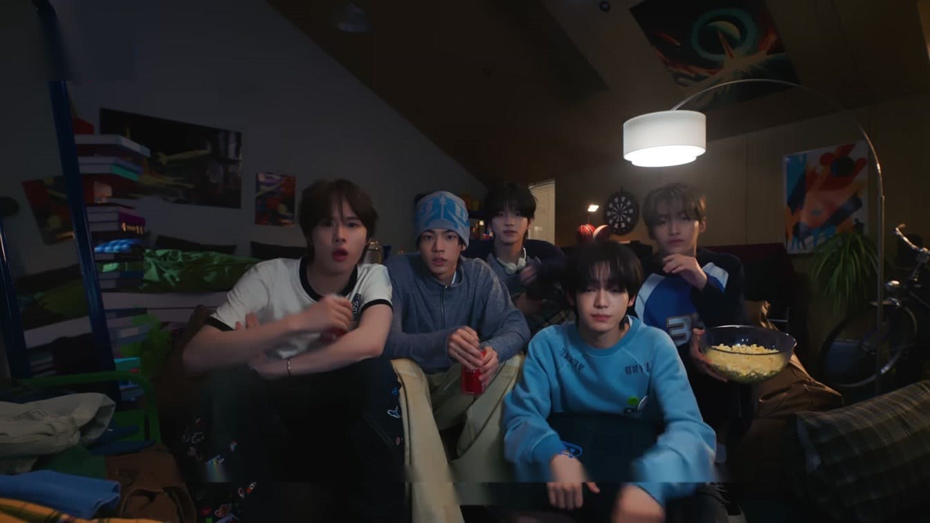 TWS performing Countdown! during their April 2025 music show promotional activities
