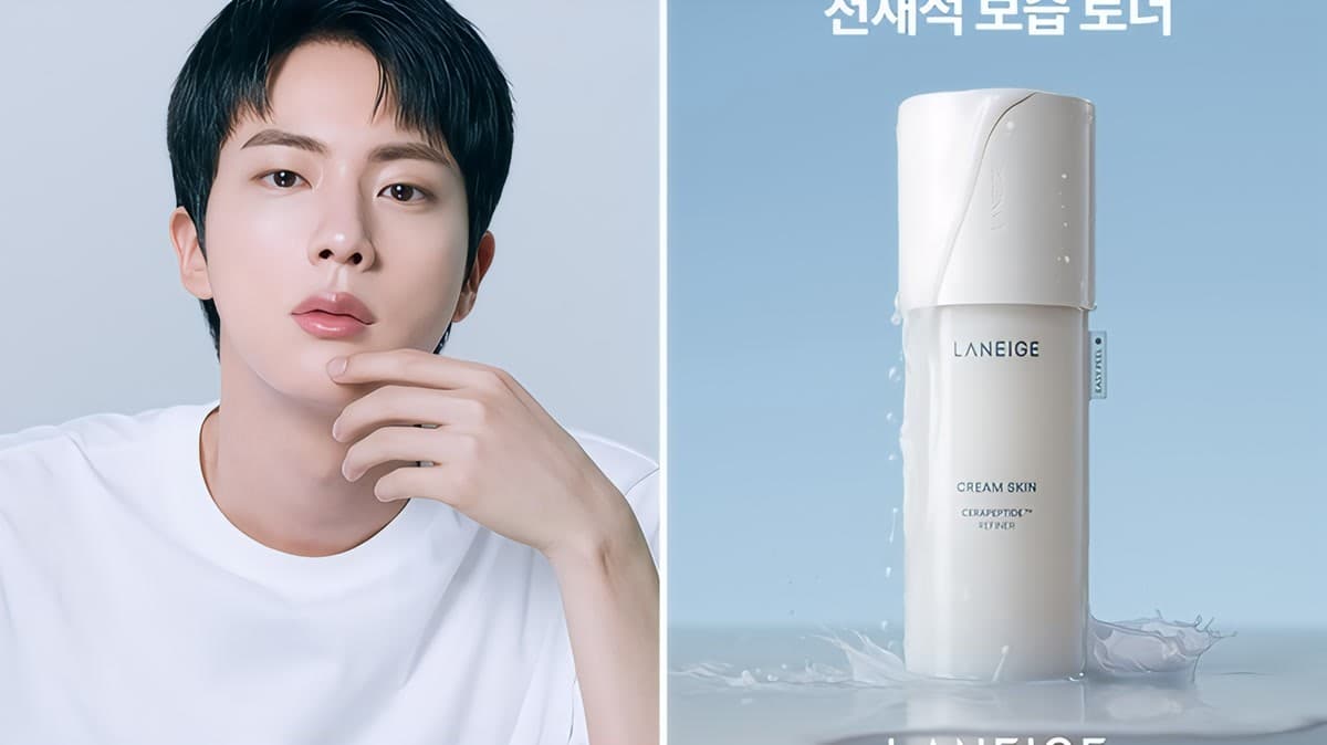 How BTS Jin Made Laneige's New Cushion Go #1 at Olive Young